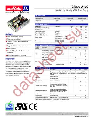 CF200-A12C datasheet  